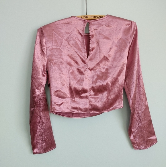 Topshop | satin crop top - Picture 5 of 9